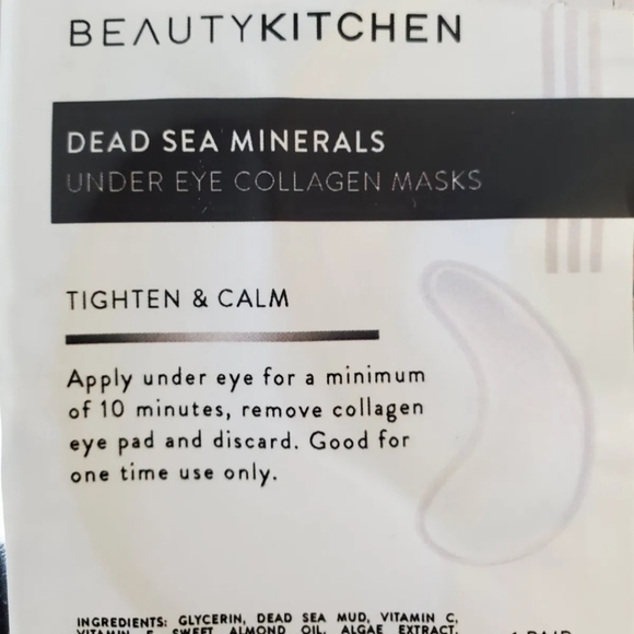 Dead Sea Minerals Under Eye Mask set of 10 brand new collagen - Picture 3 of 3